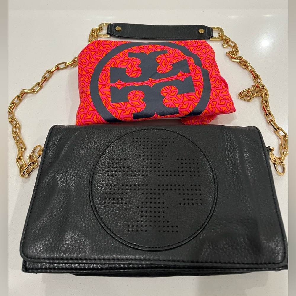 Reduced! Tory Burch, Black Crossbody Bag, Handbag, WOC, Soft leather